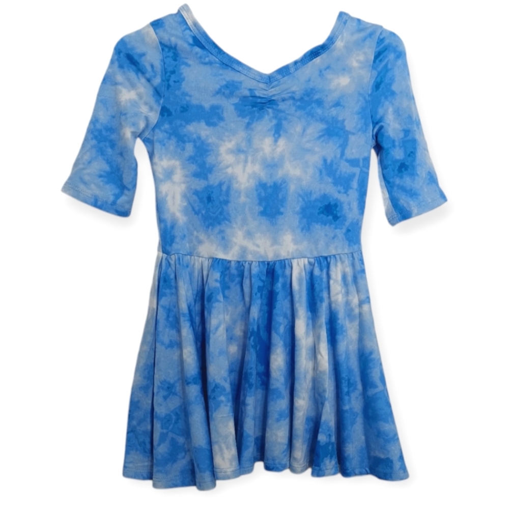 Dot Dot Smile Girls Size 2T Dress Clouds in the Sky Ballerina Toddler Blue White